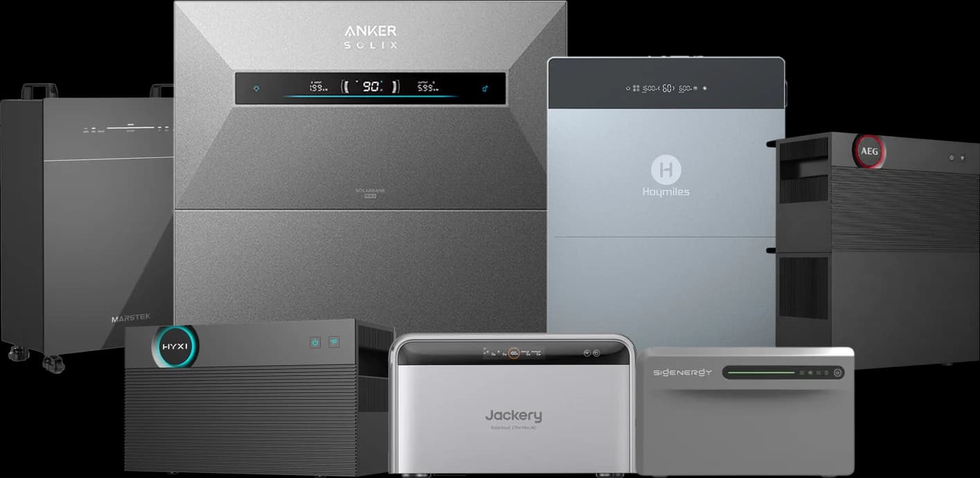 De stekkerbatterijen van Anker, Marstek, Hoymiles, AEG, HYXI, Jackery en Sigenergy